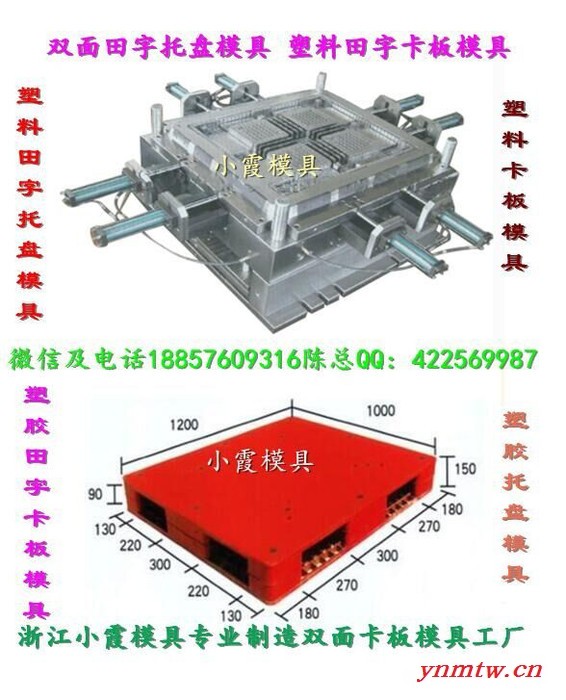 台州做注射叉车川字卡板模具生产图8