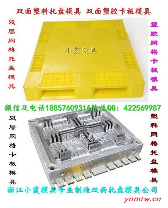 新上市注射叉车双面卡板模具开模图4