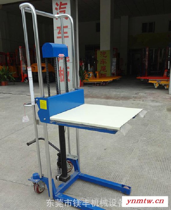 轻型手动堆高机|小型升降叉车|迷你型液压升高车|手推装卸叉车图2