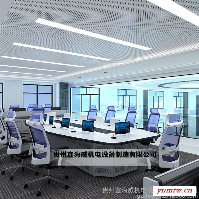 贵州黔南监控4工位操作台 视频监控操作台 游戏控制台图3