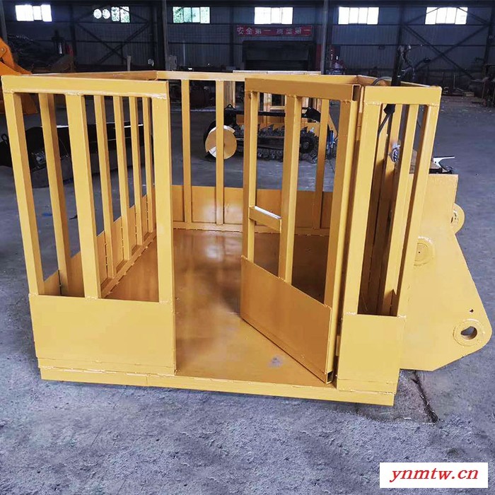 铲车改货叉加框 建筑工地高空作业用 叉车加装人工平台图3