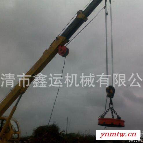 24伏废钢电磁铁 叉车装起重废钢电磁吸盘兴宁叉车吸盘吸废钢图2