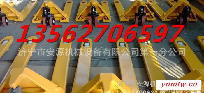 1吨手动液压升高车/堆高车/液压装卸搬运叉车/堆高机图1