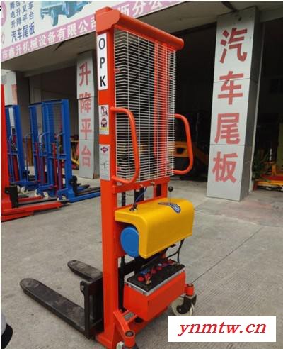 肇庆半电动堆高机 电动升降叉车生产 半电动堆高车的价格