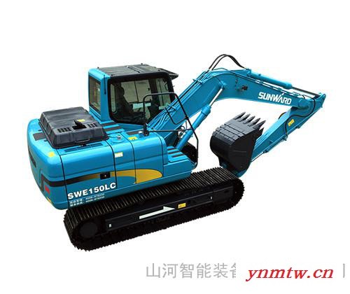 官方直供山河智能山河智能SWE150E中型挖掘机、品牌挖掘机厂家批发、厂家直供挖掘机、重型挖掘机价格图1