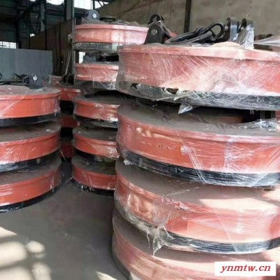 瑞璇 叉车电磁吸盘 起重机电磁铁 1.6米挖掘机电磁吸盘钢板磁力吸盘
