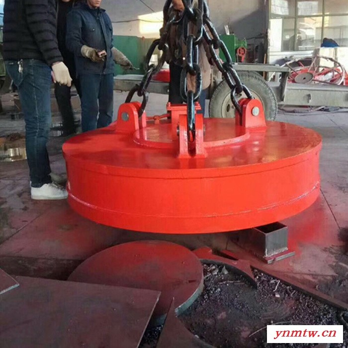 瑞璇 叉车电磁吸盘 起重机电磁铁 1.6米挖掘机电磁吸盘钢板磁力吸盘图8