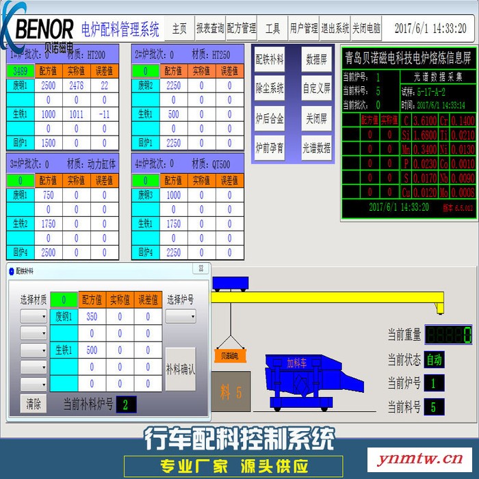 自动配料系统 行车自动化配料控制系统图4