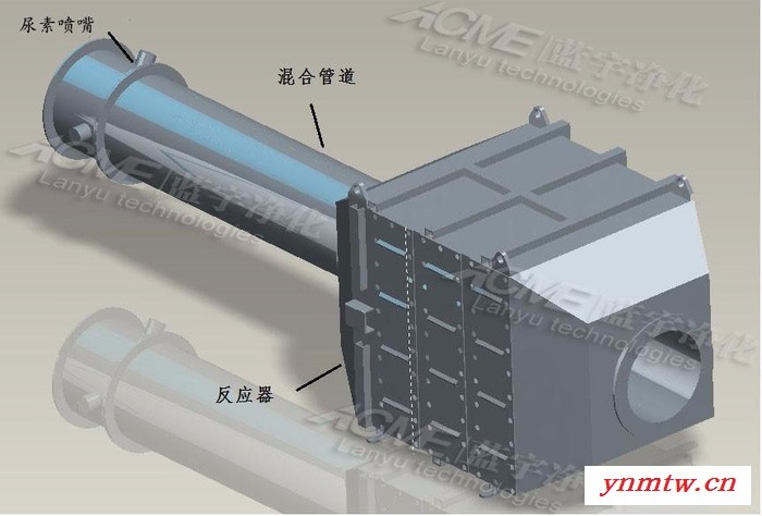 万纯发电机组SCR脱硝系统反应器 尿素喷射控制系统  高效处理NOX