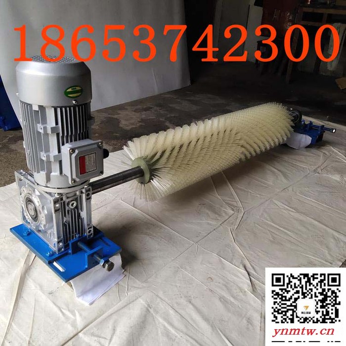 井下防爆安全电动清扫器B-1800电动旋转尼龙毛刷清扫器皮带机清扫器图4