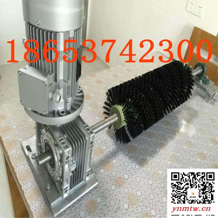 井下防爆安全电动清扫器B-1800电动旋转尼龙毛刷清扫器皮带机清扫器图6