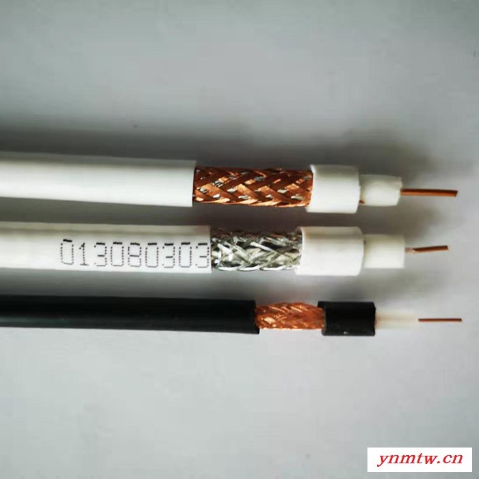 亚奇 同轴电缆SYV 50-3 铜芯铜网 视频监控线 射频同轴线SYV同轴电缆图4