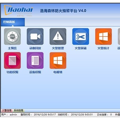 浩海科技 森林防火视频监控管理云平台 远程预警监控系统