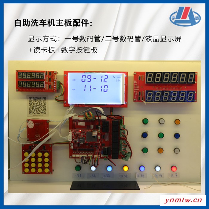 宇脉自主研发 小区无人 自动洗车机 电路板控制系统 手机扫码刷KA投币 共享洗便民自助设备 商户通经营模式 终身维护图1