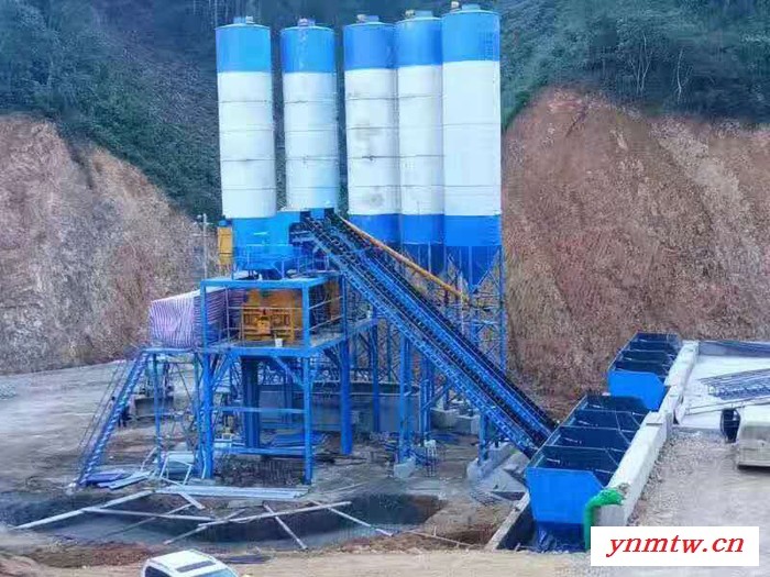 hzs50混凝土拌合站  拓泰自动混凝土搅拌站自动控制系统图2