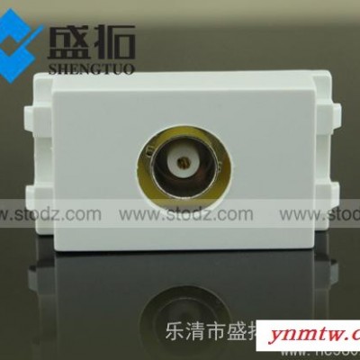 供应盛拓128128焊线BNC视频监控插座