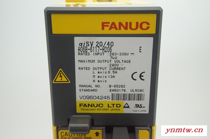 A06B-6117-H206Fanuc/发那科驱动器/九成新/测试完好/**现货/顺丰包邮 伺服定位系统