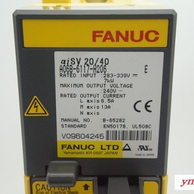 A06B-6117-H206Fanuc/发那科驱动器/九成新/测试完好/**现货/顺丰包邮 伺服定位系统