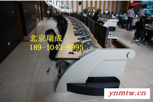 监控操作台 双联 远程无线控制台厂家 安防集成系统监控台 弧形 电力操作台图3
