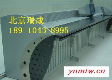 **监控操作台 双联 远程无线控制台厂家 安防集成系统监控台 弧形图3