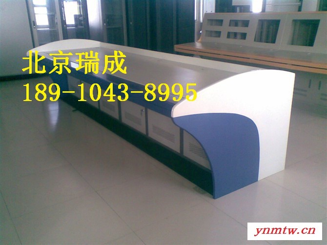 **监控操作台 双联 远程无线控制台厂家 安防集成系统监控台 弧形图2