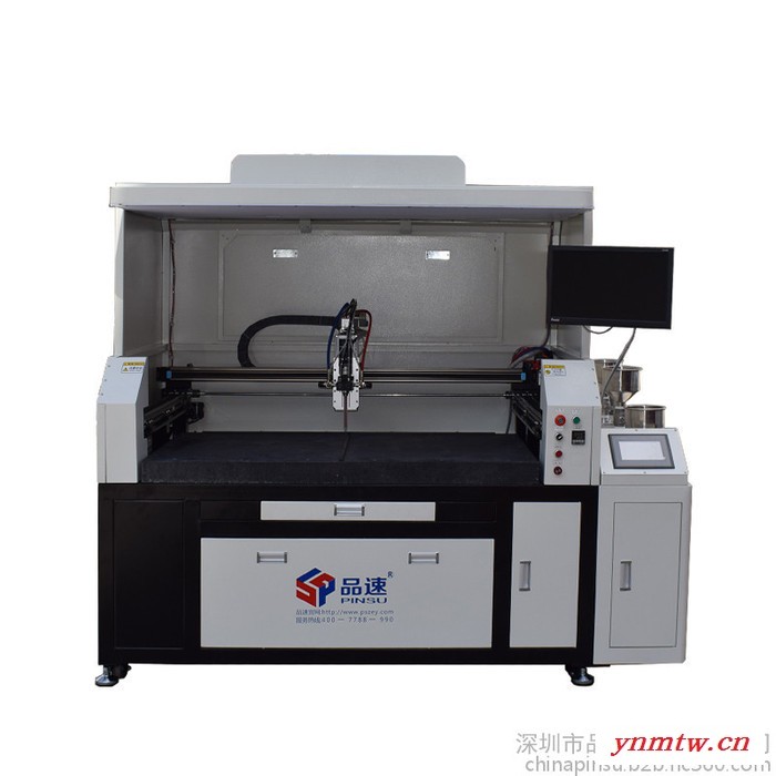 深圳PS-DJ450品速视觉灌胶机 CCD控胶视觉系统点胶机 AB双液齿轮精密控制视觉灌胶机 全自动手环字母按键LOGO