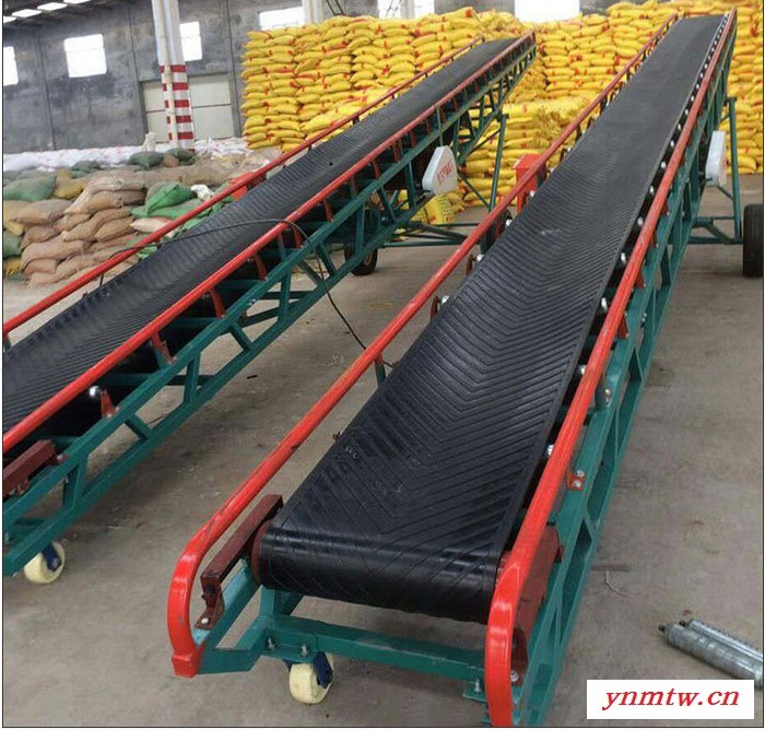 带式胶带输送机批发粮食入仓输送机矿用皮带输送机图5