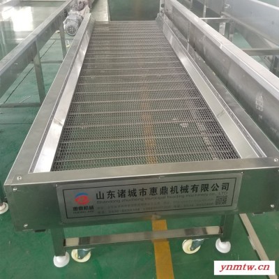 不锈钢食品输送机 定制餐盘传送带 倾斜式输送机