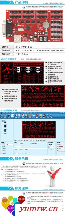 中航ZH-UZH-U LED控制系统LED视频处理器LED控制卡LED单双色控制卡LED全彩控制系统图5