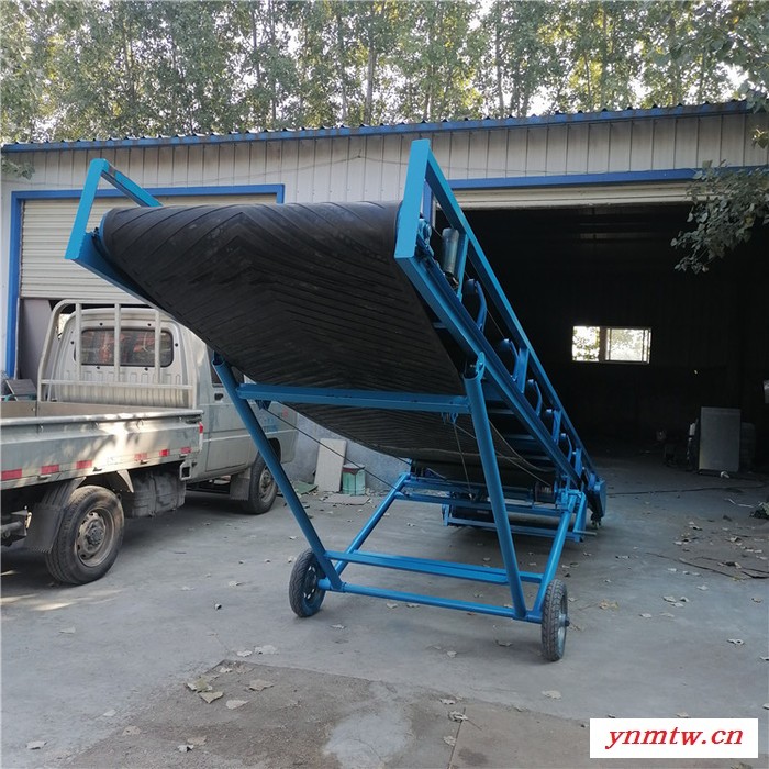 盈利刮板板输送机DY移动式大型矿用皮带输送机 非标定制皮带机生产厂家 砂石料场皮带转载运输机图6