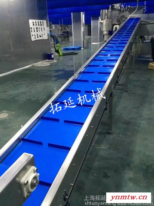 拓延上海机械定制设备 平面皮式输送机 带挡板输送流水线 对接拼接生产输送机 车间生产食品加工流水线物流分拣等输送机图3