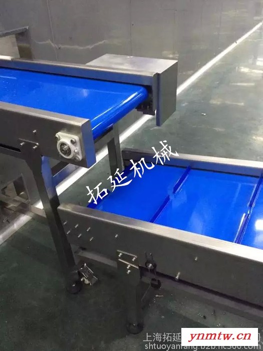 拓延上海机械定制设备 平面皮式输送机 带挡板输送流水线 对接拼接生产输送机 车间生产食品加工流水线物流分拣等输送机图2