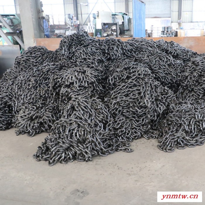 矿用链条 输送设备用锰钢链条40T刮板机输送机矿用圆环链条图1