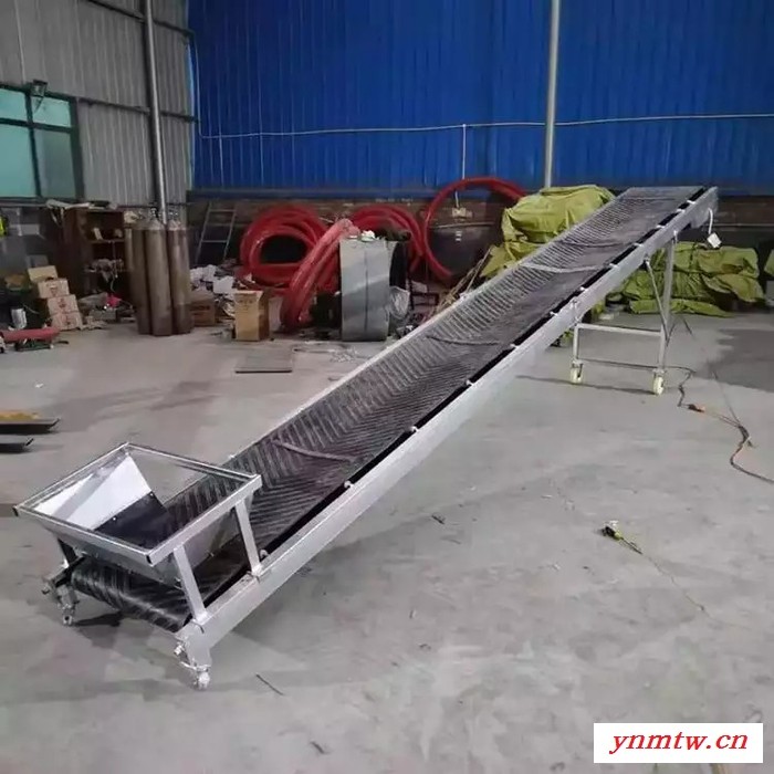 防滑皮带输送机 定做移动式输送机 化肥装车图4
