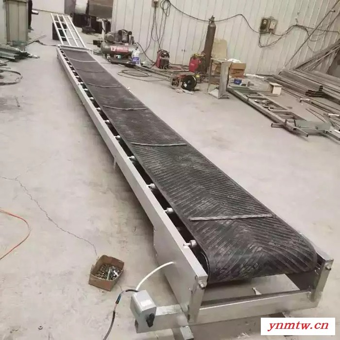 防滑皮带输送机 定做移动式输送机 化肥装车图7