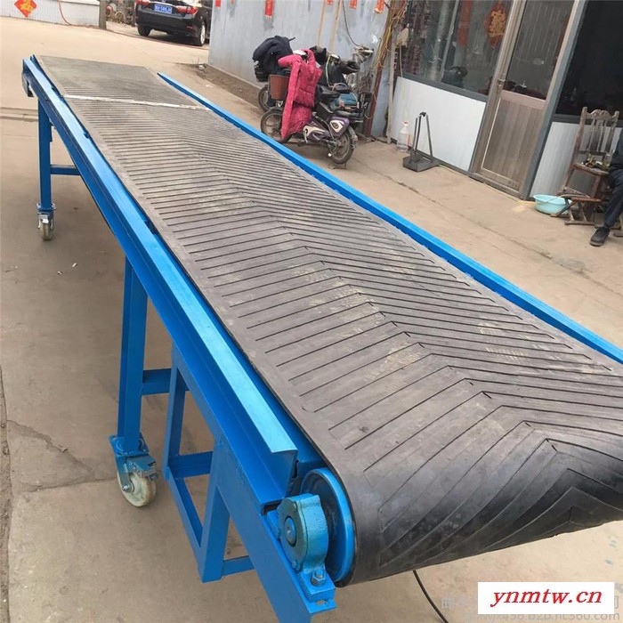 新型车载便捷式输送机 家用玉米入仓倒仓 移动式升降皮带输送机  多用途皮带输送机 手拉升降皮带输送机曲阜兴文机械图8