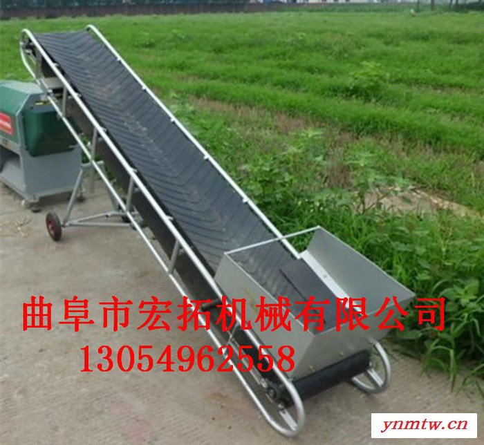 专业定作装车皮带输送机 不锈钢刮板皮带输送机 码头专业输送机图3