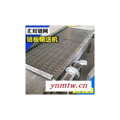 汇旺厂家专业生产 304耐高温输送机 不锈钢链板输送机 皮带式输送机 不锈钢网链输送机