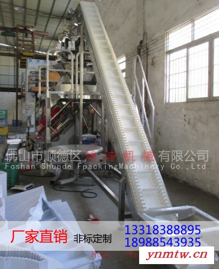 **大倾角输送机 PVCPU皮带食品输送生产线HF-4-3 链板式加料机图6
