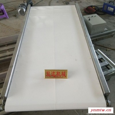 移动式伸缩工业物流装车食品包装皮带输送机平行双边工作台输送线