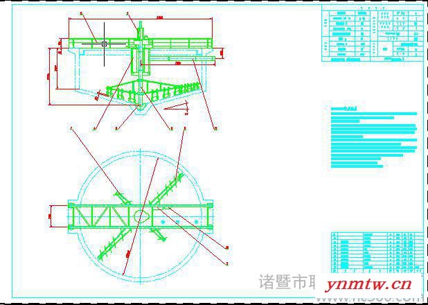GZM38米液压式浓缩机CAD图纸图3