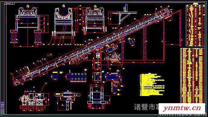 DTL带式输送机CAD图纸