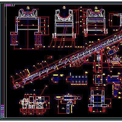 DTL带式输送机CAD图纸