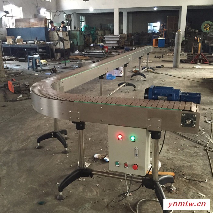 立启12-3 柔性链板输送机矿泉水输送线 果汁苏打水碳酸饮料 风送 平行输送机 带式输送机 食品级自动图5