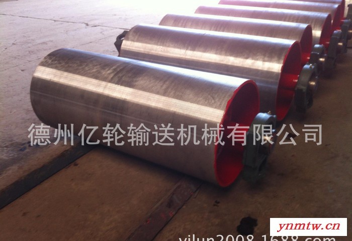 德州亿轮滚筒 油冷式电动滚筒 包胶滚筒 皮带滚筒输送机