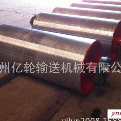 德州亿轮滚筒 油冷式电动滚筒 包胶滚筒 皮带滚筒输送机