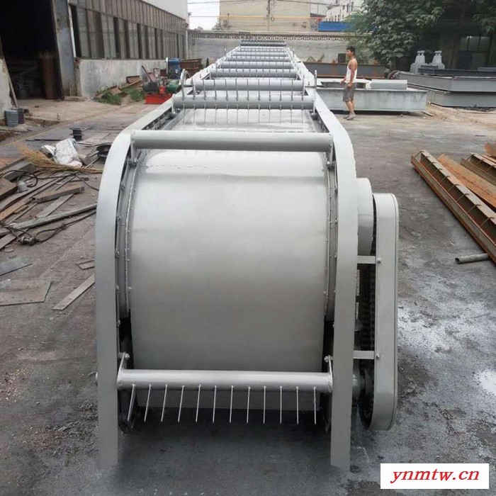 河北清污机价格   不锈钢格栅清污机  皮带输送机  回转式清污机   移动抓斗清污机图2