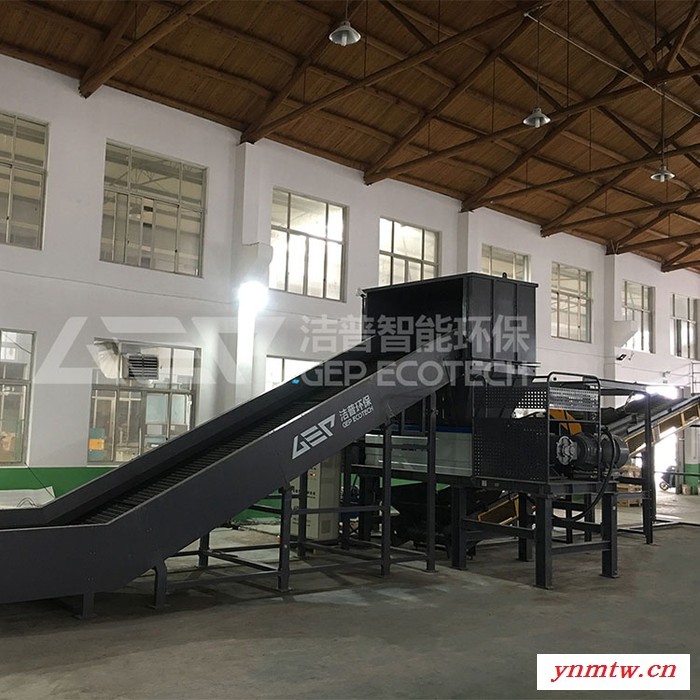 危废破碎机设备 双轴剪切式破碎机 大型破碎机厂 破碎机图片型号 油漆桶破碎机图4
