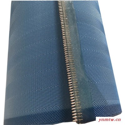程源实业 带式浓缩压滤机滤布 带式工业压榨机滤布 聚酯网耐磨过滤网带 聚酯中环螺旋网带 厂家出售 质美价廉