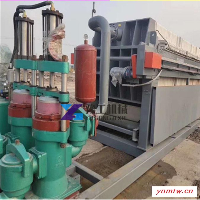 豫工YG-140陶瓷柱塞泥浆泵 液压双缸陶瓷柱塞泵 压滤机泥浆输送泵图2